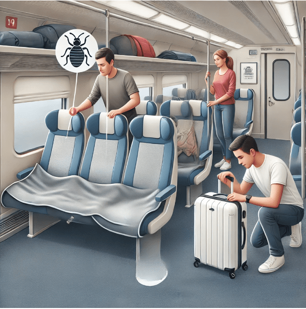 les punaises de lit dans les trains