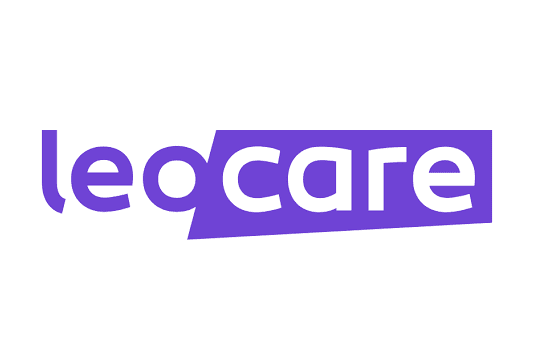 Logo de Leocare, fournisseur de solutions d'assurance digitales.