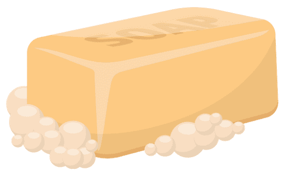 Barre de savon moussante, outil d'hygiène pour soulager les irritations cutanées.