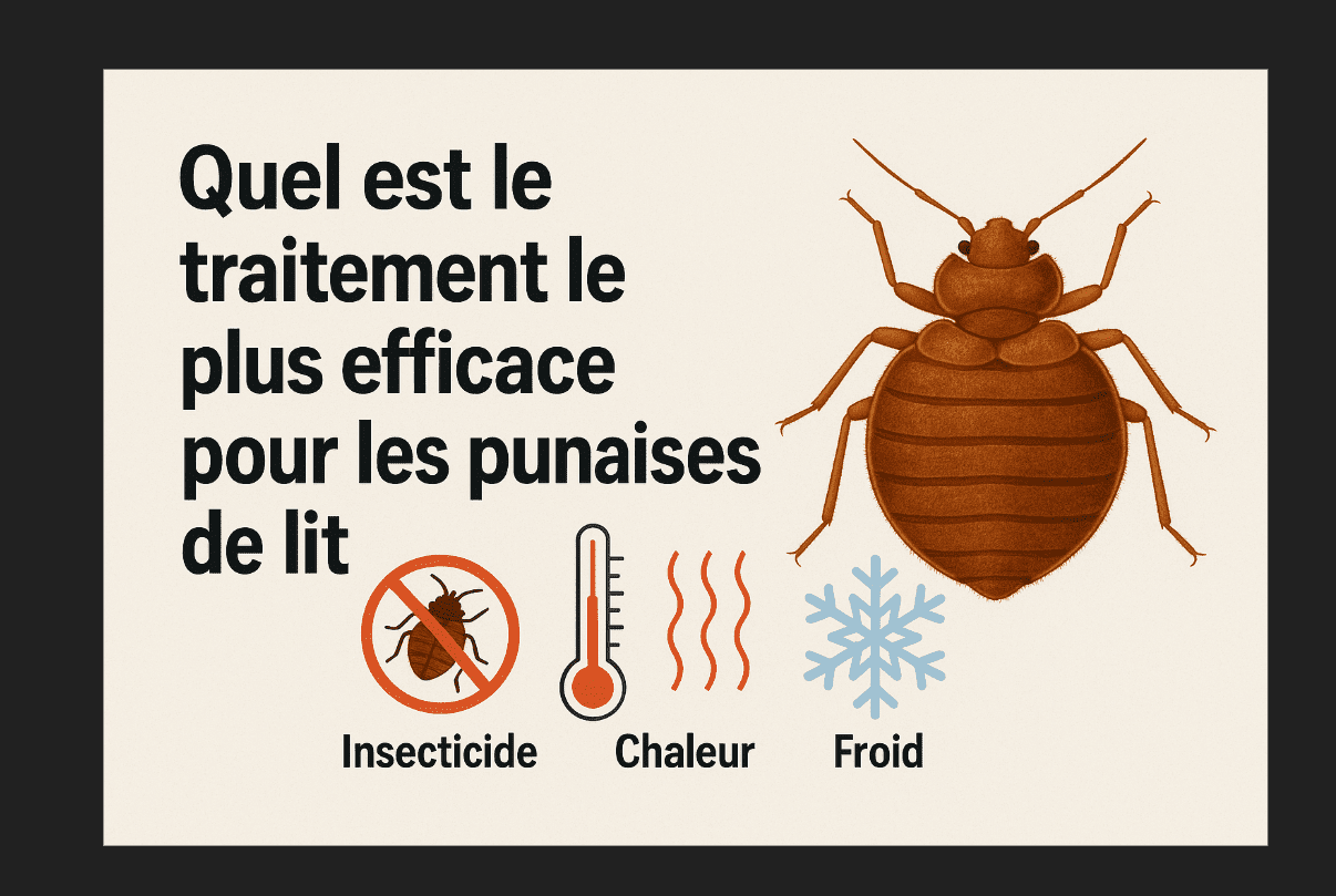 Comparatif des traitements contre les punaises de lit : insecticide, chaleur ou froid