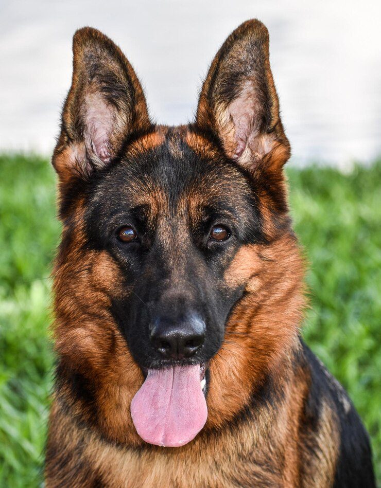 Berger allemand en formation, chien utilisé pour la détection de drogues et punaises